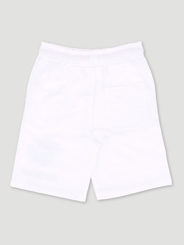 Boys Mr Beast Pixel Fade Shorts - White