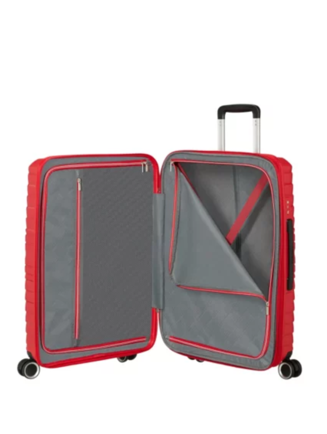 Flytwist Spinner TSA Expandable Suitcase - Red