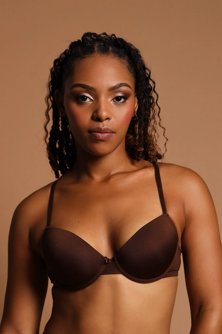 2 Pack T-Shirt Bra - Cocoa/Black
