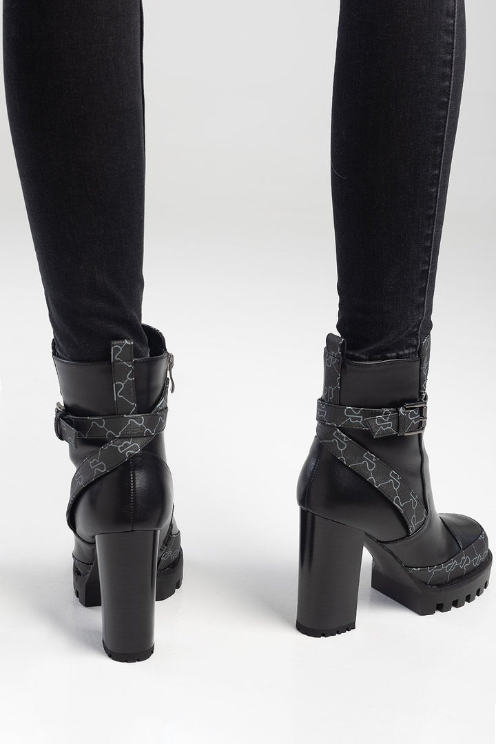 Block Heel Boot - Black