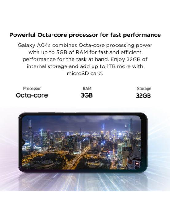 Galaxy A04S Dual Sim Black Cellphone NL