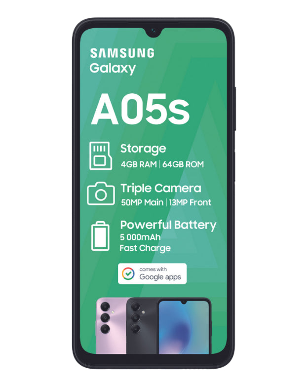 Galaxy A05S Dual Sim 128GB Black Cellphone