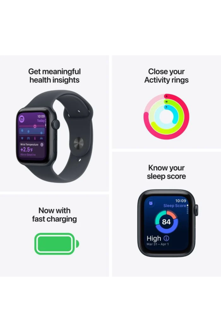 SE 3 GPS 40MM Midnight Aluminum Case With Midnight Sport Band - S/M