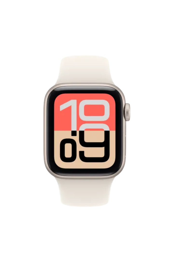 SE 3 GPS 44MM Starlight Aluminum Case With Starlight Sport Band - M/L