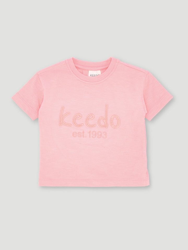 Baby Girls Core Tee - Mid Pink