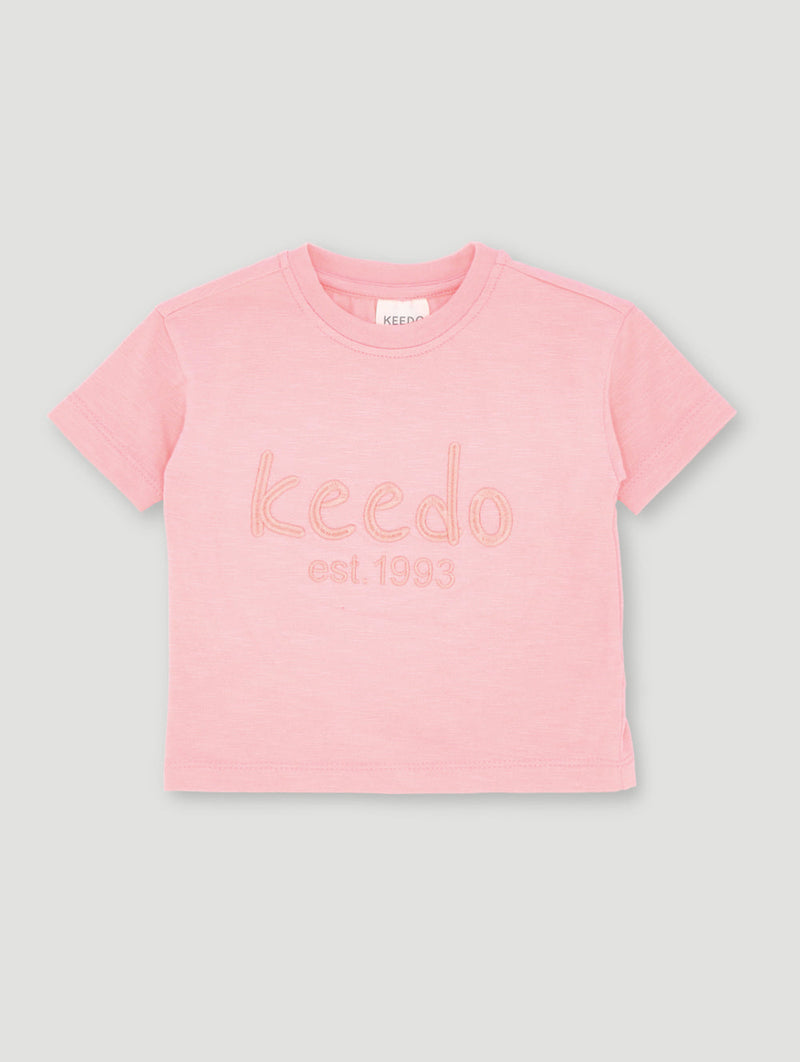 Baby Girls Core Tee - Mid Pink