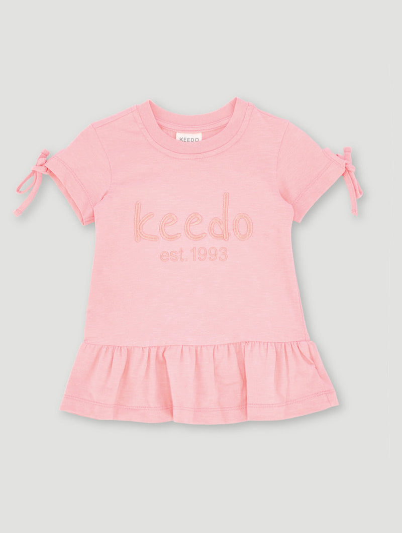 Baby Girls Core Logo Dress - Pink