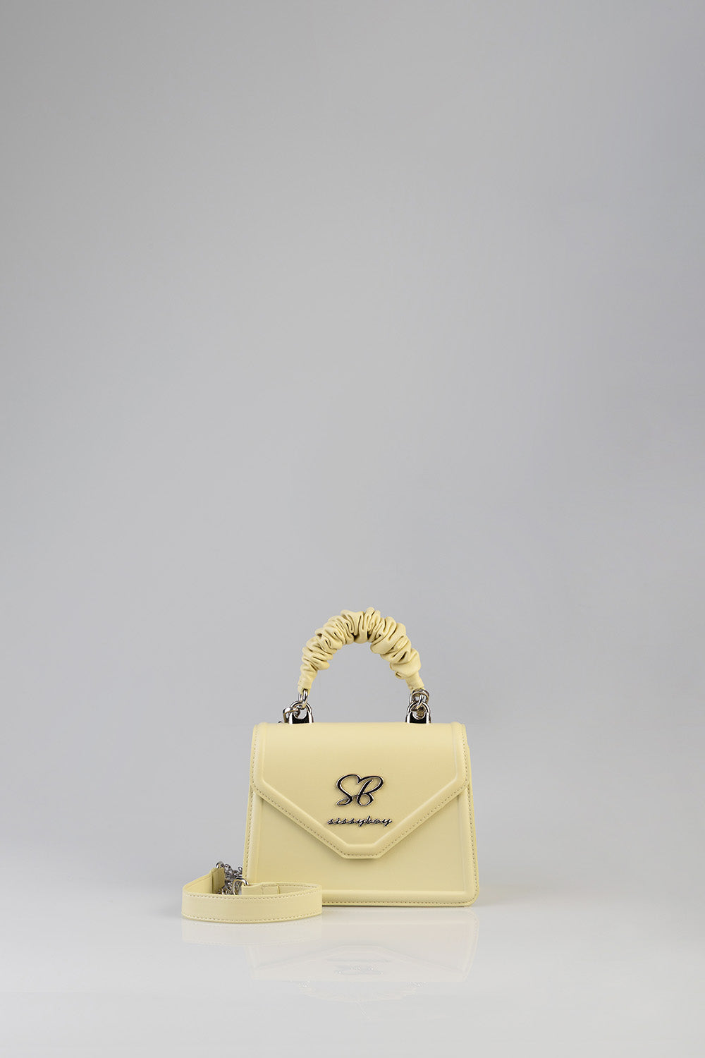 Primrose Mini Bag With Pompom Strap - Butter Yellow