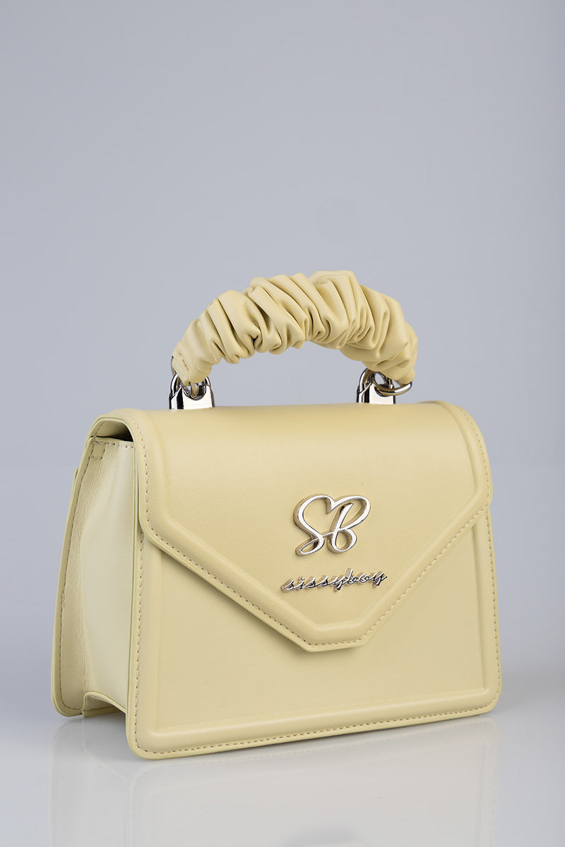 Primrose Mini Bag With Pompom Strap - Butter Yellow