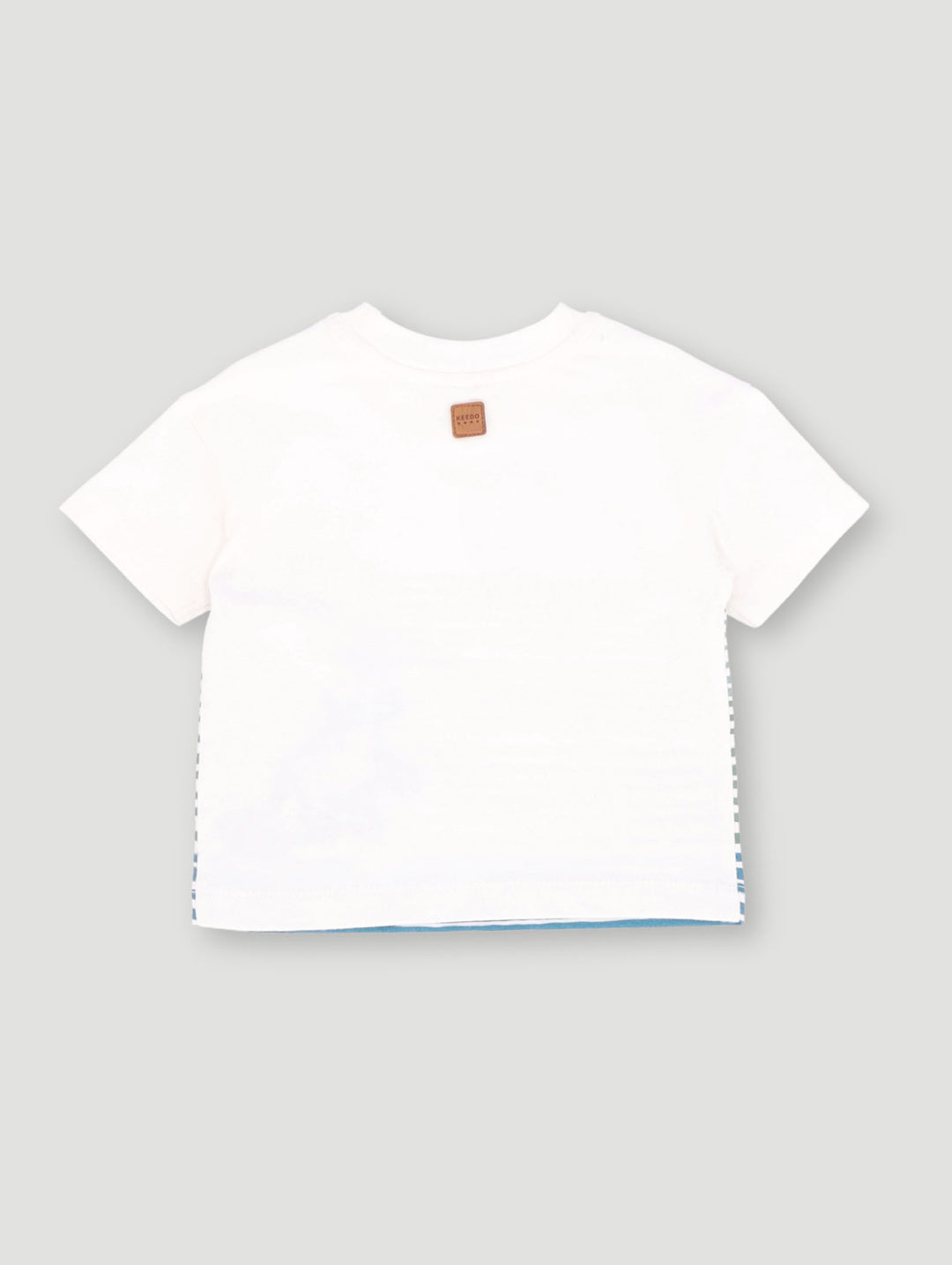 Baby Boys Keedo Baby Boys Stripe Tiger Tee - White