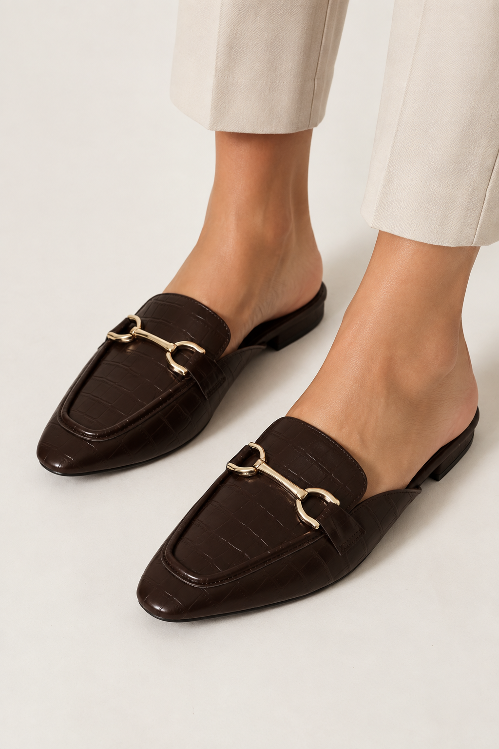 Croc Slip On Loafer - Chocolate