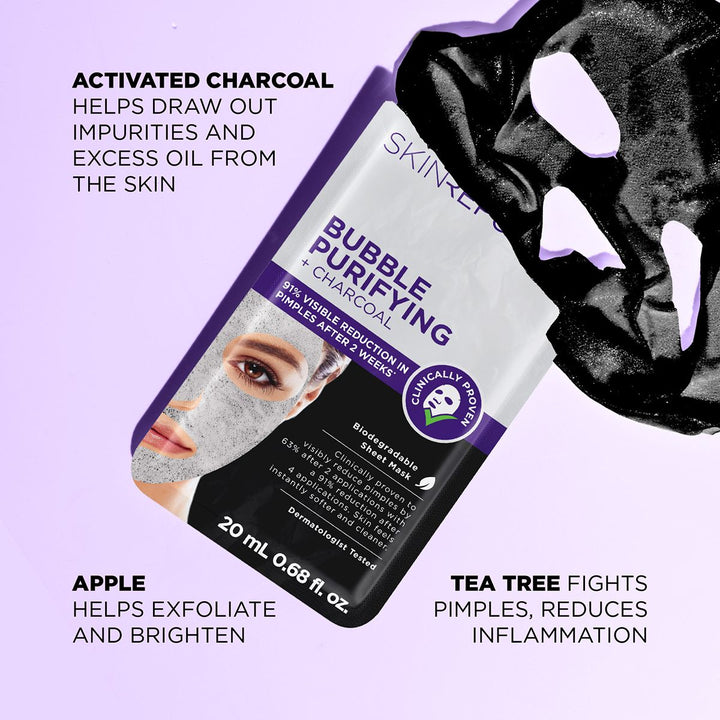 Skin Republic Bubble Purifying + Charcoal Face Mask