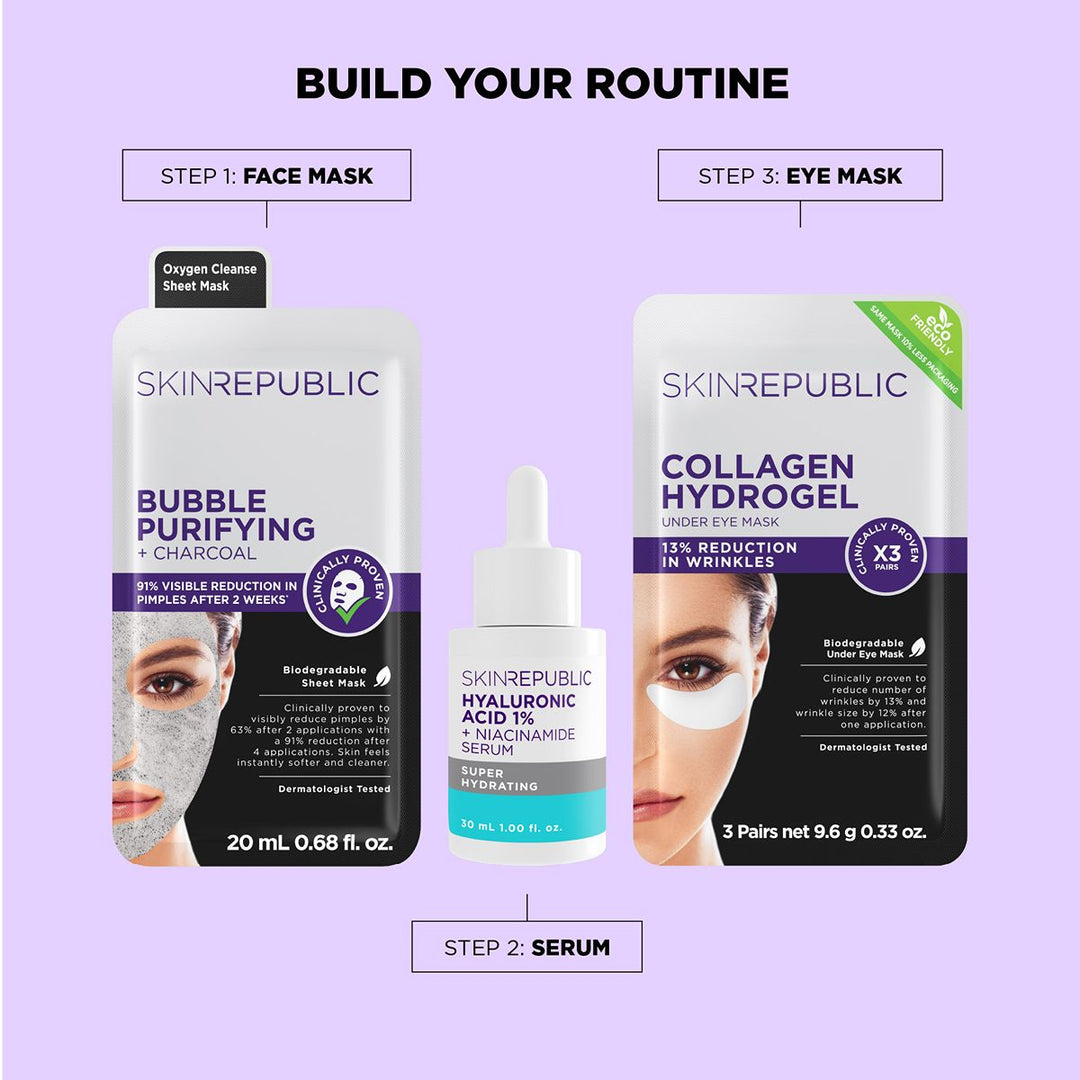 Skin Republic Bubble Purifying + Charcoal Face Mask
