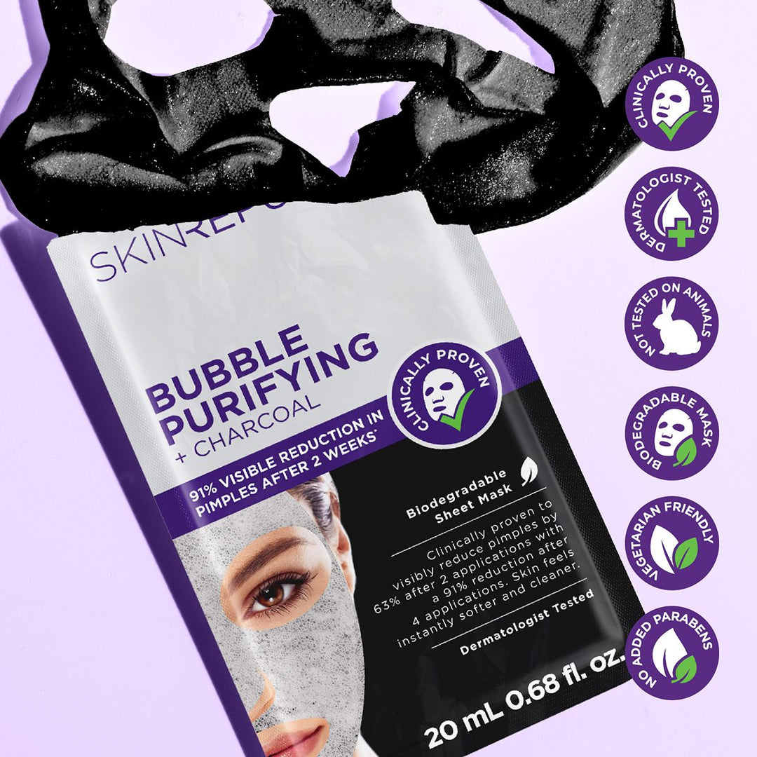 Skin Republic Bubble Purifying + Charcoal Face Mask