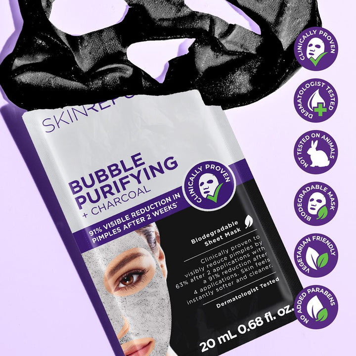 Skin Republic Bubble Purifying + Charcoal Face Mask