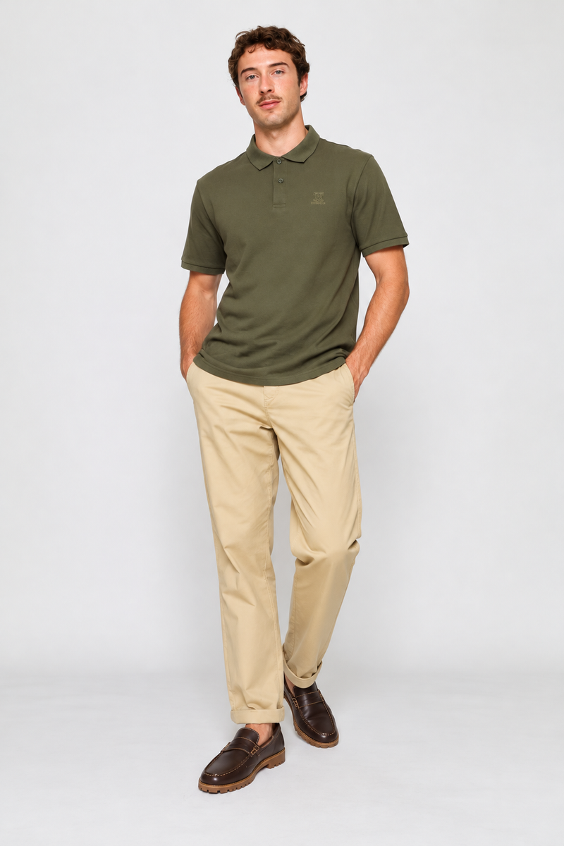 Cotton Chino Pant - Stone