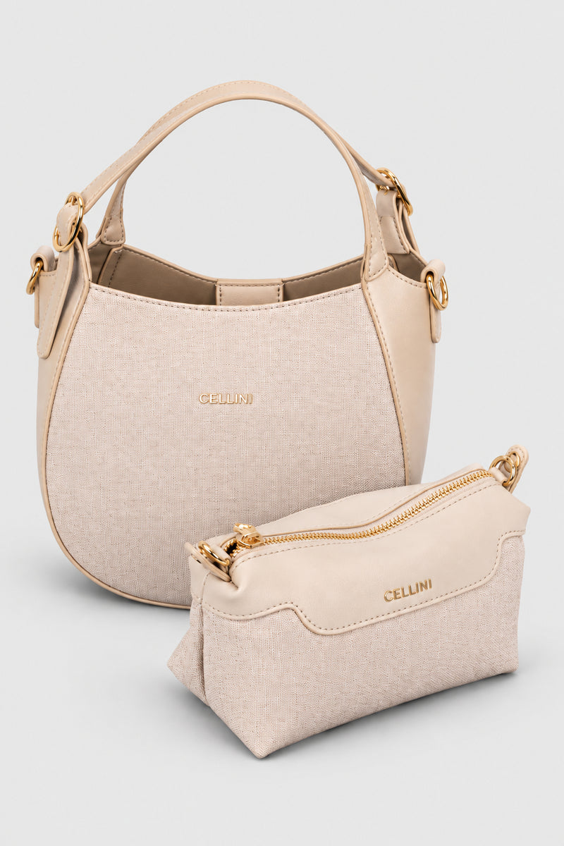Thalia Crossbody Sling Bag - Beige