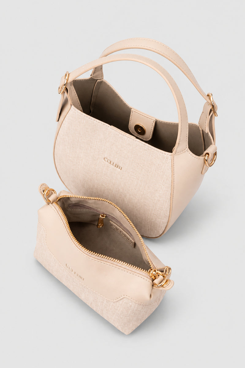 Thalia Crossbody Sling Bag - Beige