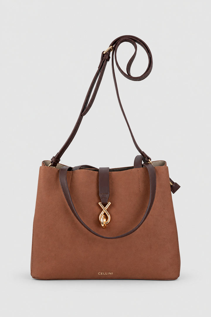 Elara Tote Bag - Tan