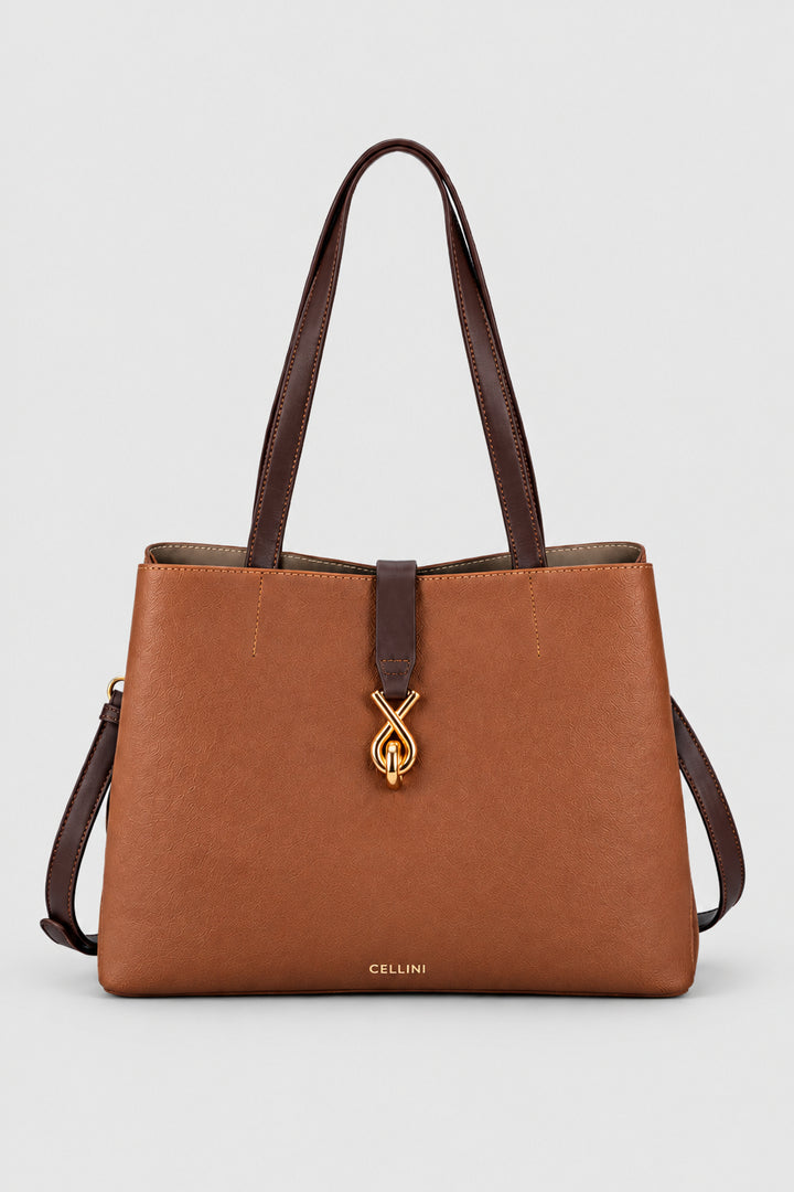 Elara Tote Bag - Tan