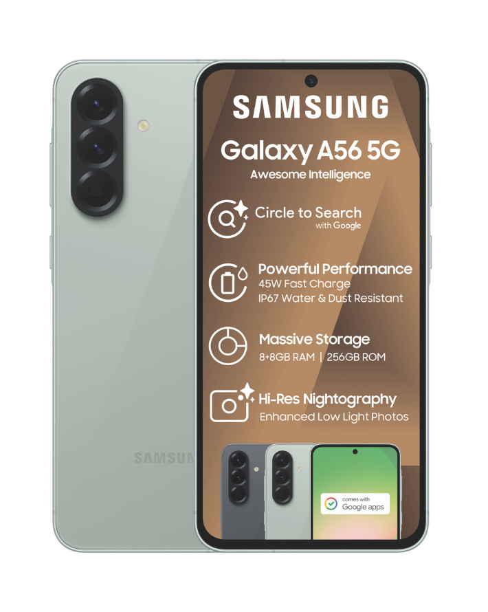 Galaxy A56 5G 256GB Dual Sim Cellphone - Light Green