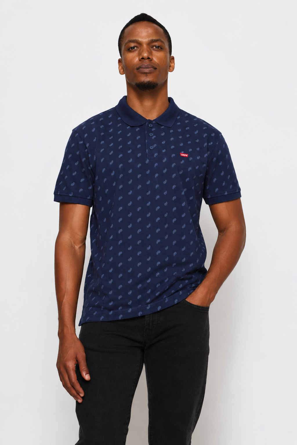Hm Paisley Golfer - Navy