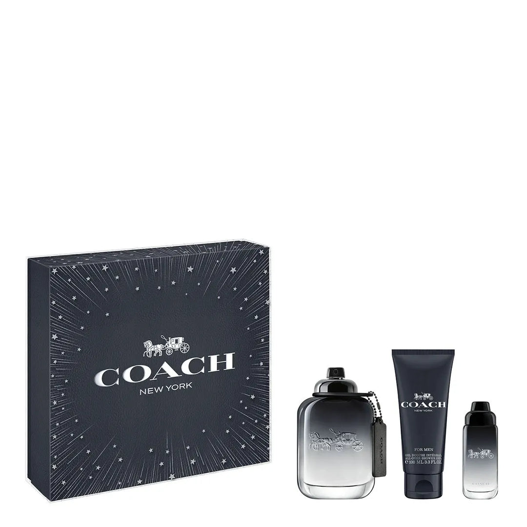 Coach Man Set 100ml Eau De Toilette + 100ml Shower Gel + 15ml Eau De Toilette