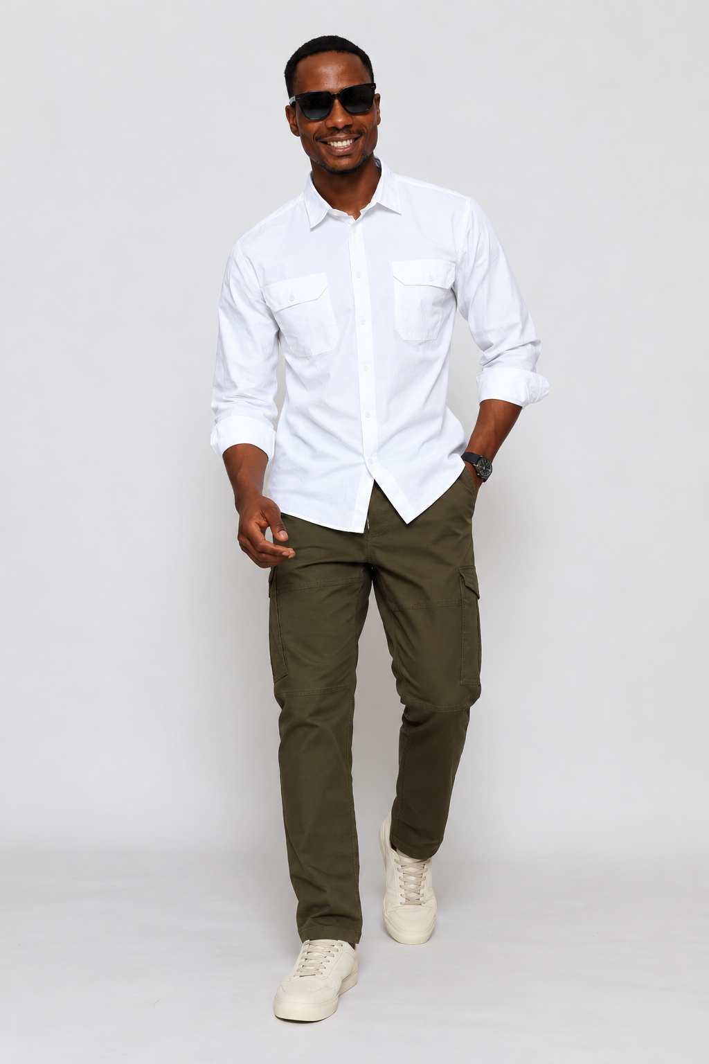 Uncuffed Cargo Jogger - Fatigue
