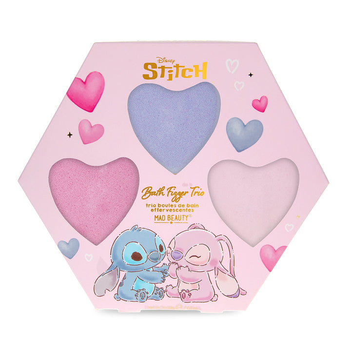 Disney I Heart Stitch Bath Fizzers Trio - Peony & Cherry Blossom