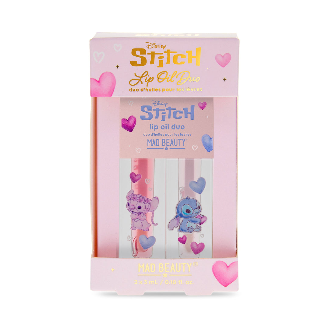 Disney I Heart Stitch Lip Oil Duo - Rhubarb & Rasberry