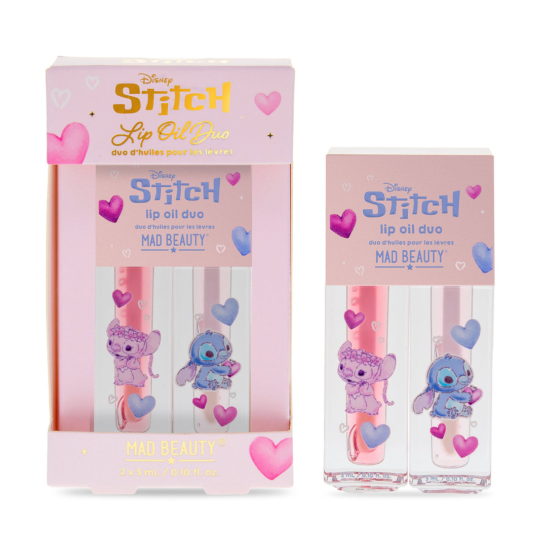 Disney I Heart Stitch Lip Oil Duo - Rhubarb & Rasberry