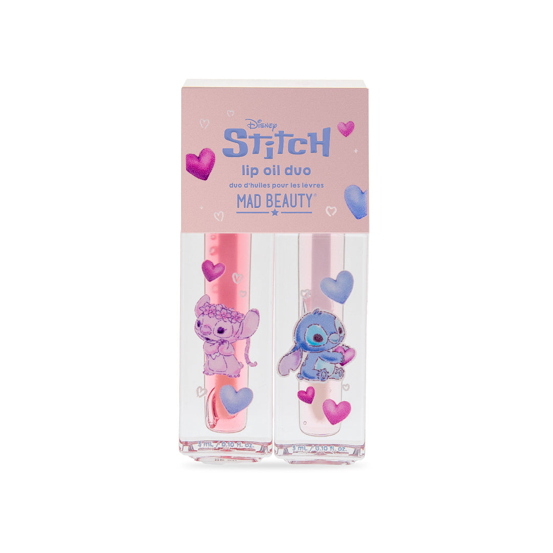 Disney I Heart Stitch Lip Oil Duo - Rhubarb & Rasberry