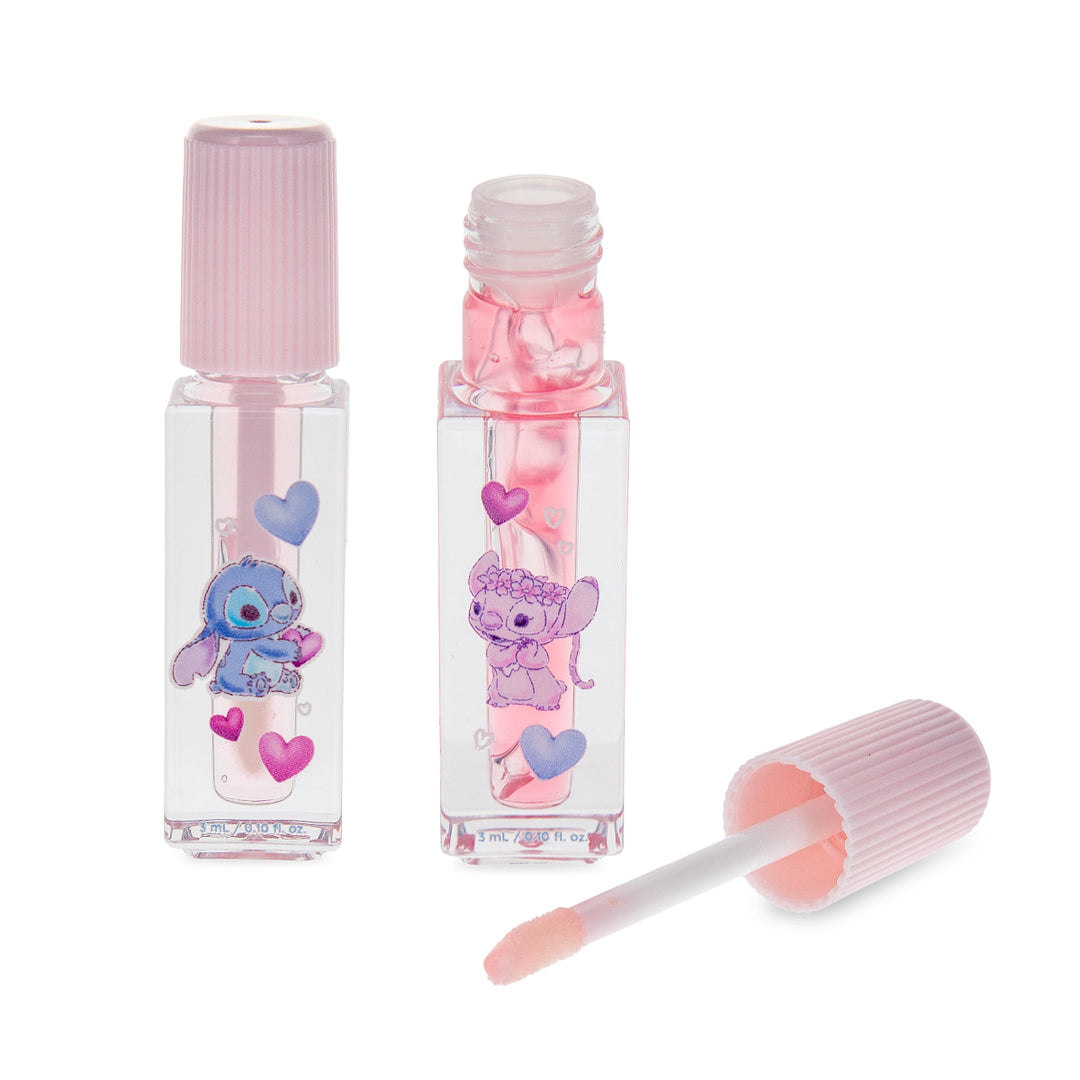 Disney I Heart Stitch Lip Oil Duo - Rhubarb & Rasberry