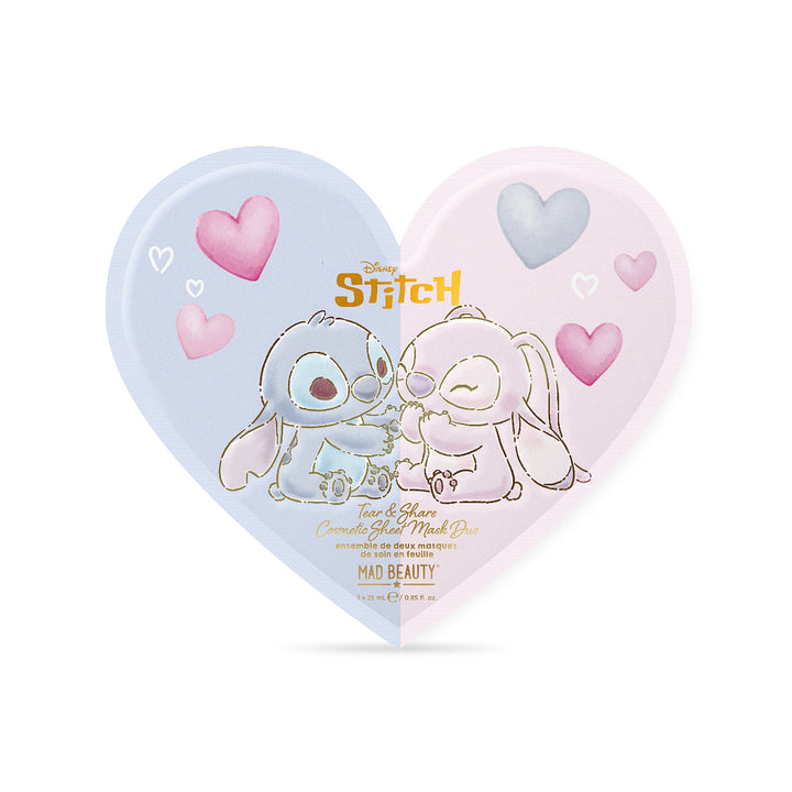 Disney I Heart Stitch Sheet Mask Duo -Tear & Share