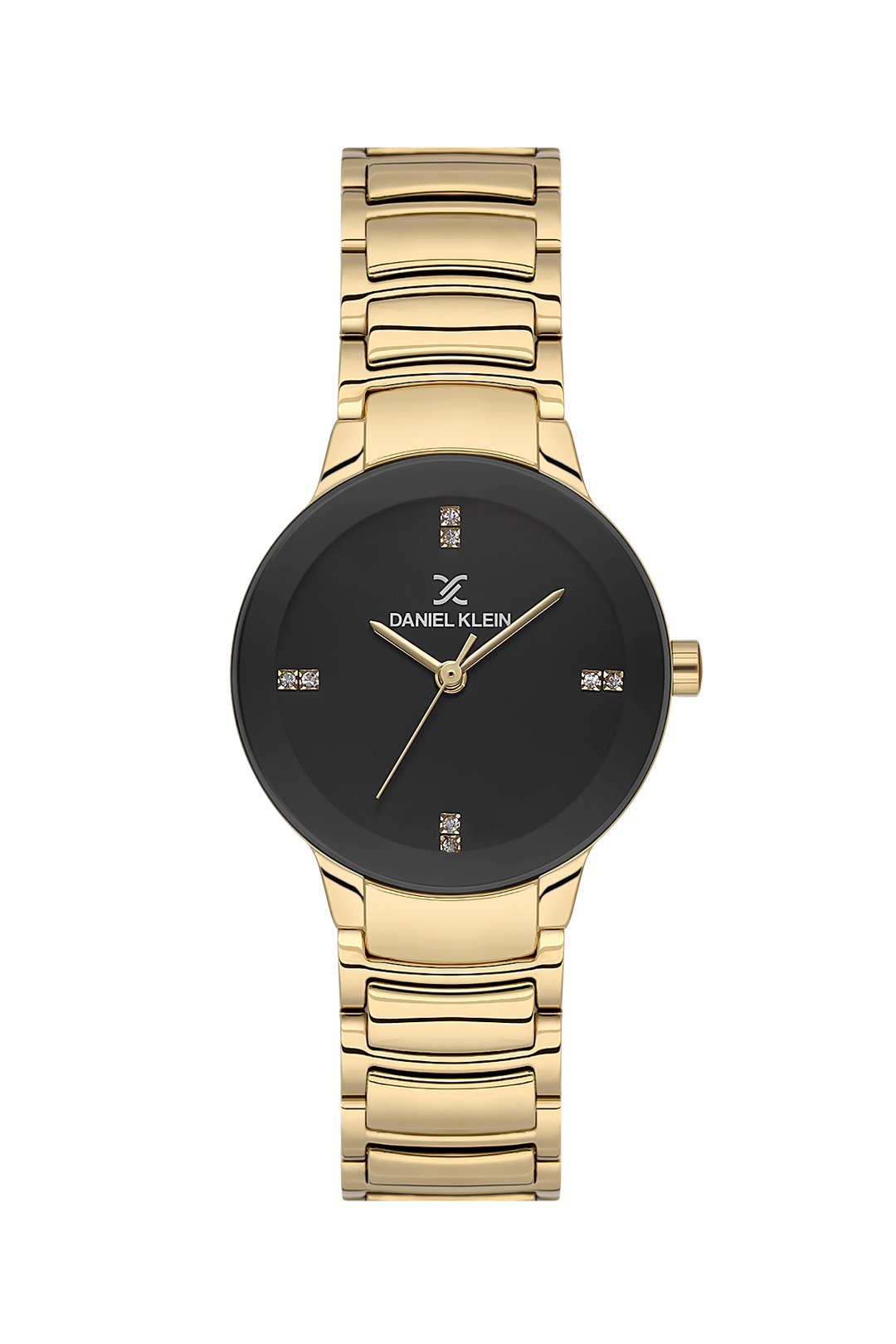 Gold Black Dial Bracelet Watch - Gold