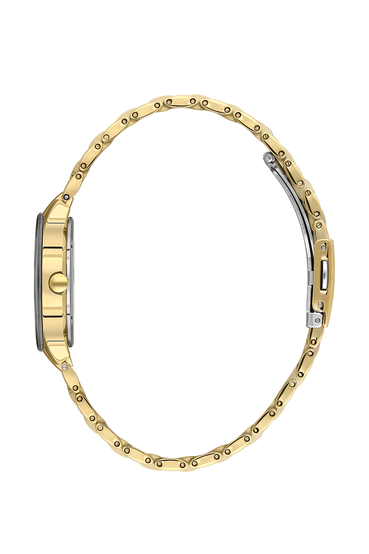 Gold Black Dial Bracelet Watch - Gold