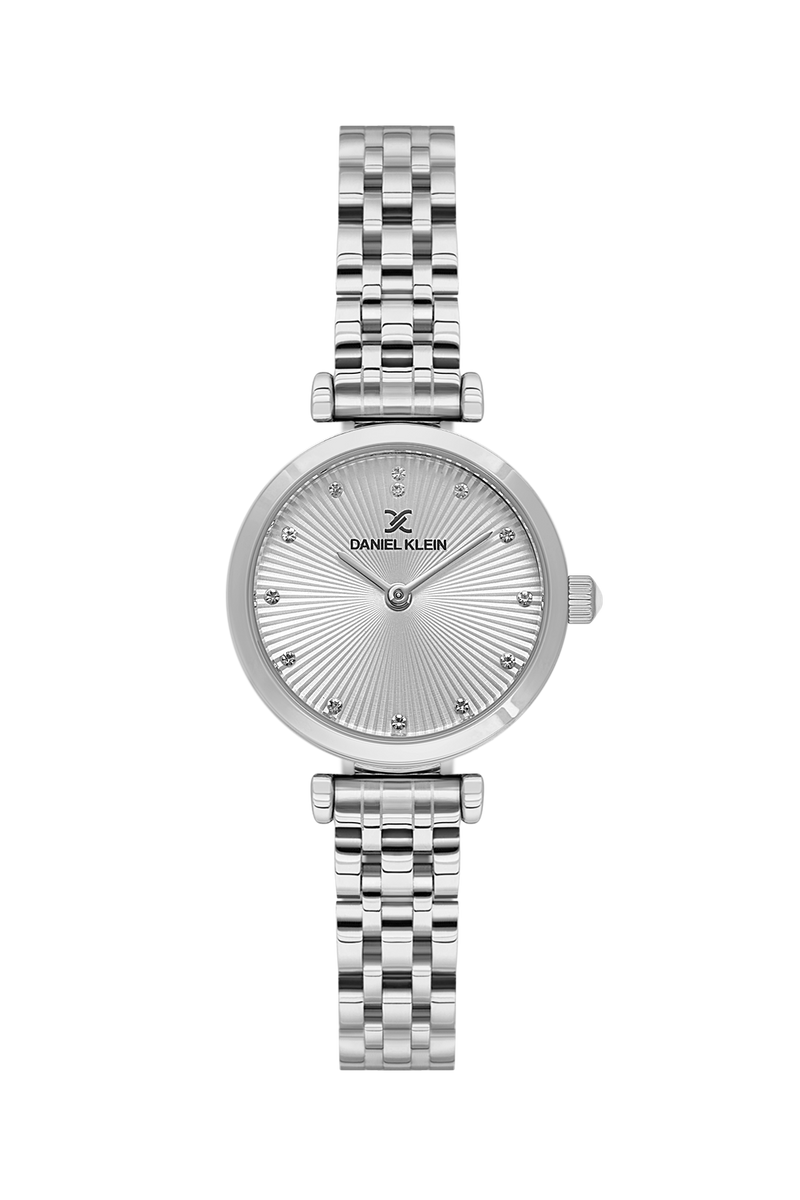 Stainless Steel Case & Silver Dial Watch With Stainless Steel Bracelet - Silver