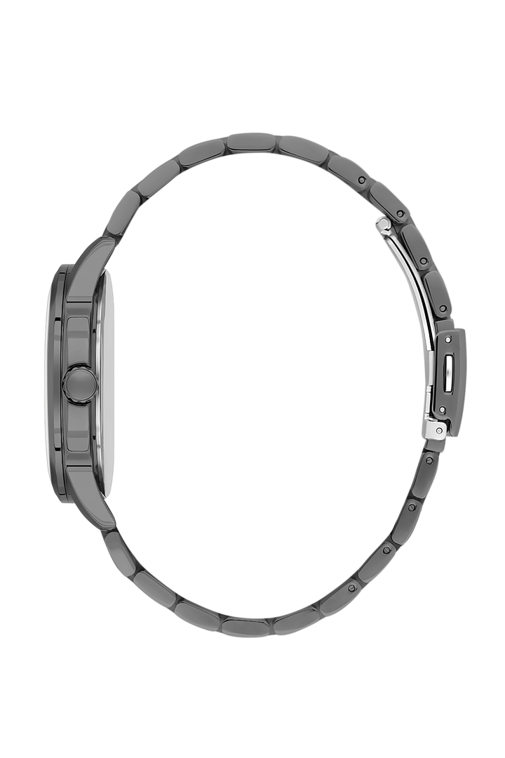 Gunmetal Case & Blue Dial Watch - Gunmetal