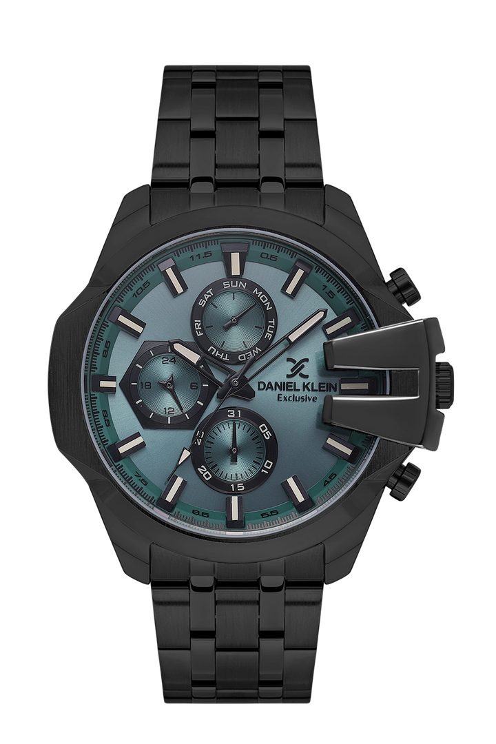 Black Case With Green Dial Watch