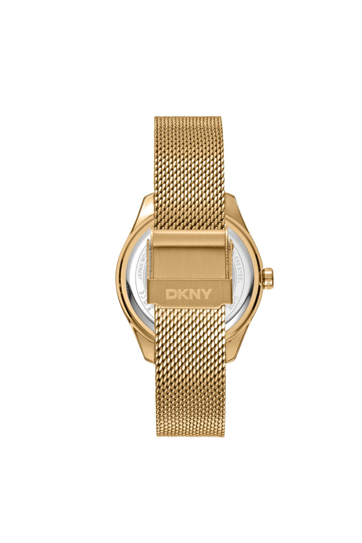 Everyday Gold Case & Dial Watch With Mesh Bracelet - Gold