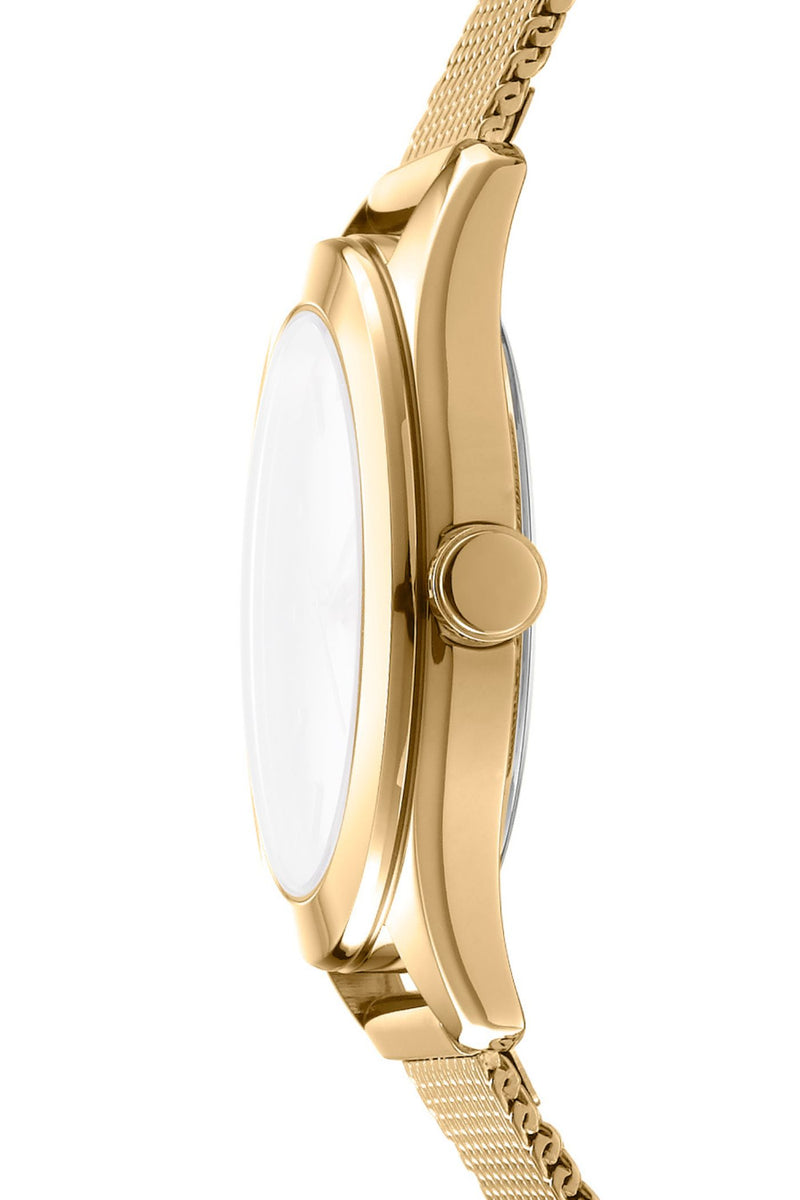 Everyday Gold Case & Dial Watch With Mesh Bracelet - Gold