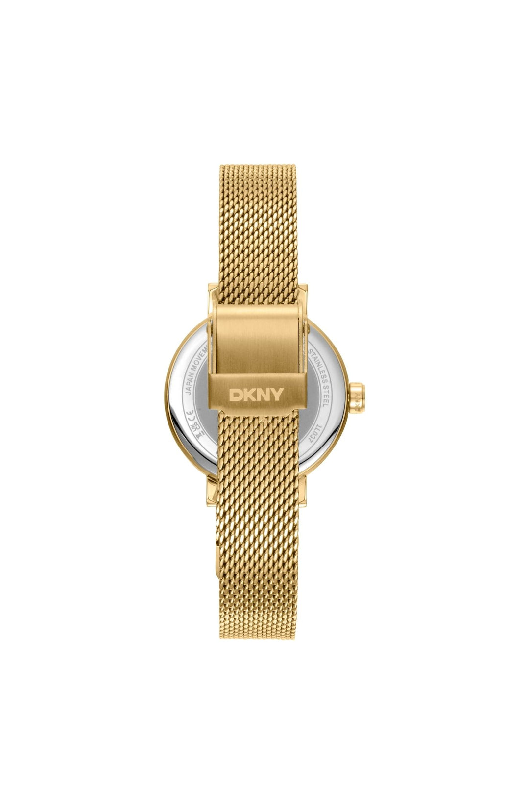 Urban Gold Case & Silver Stones Dial Watch With Gold Mesh Bracelet - Gold