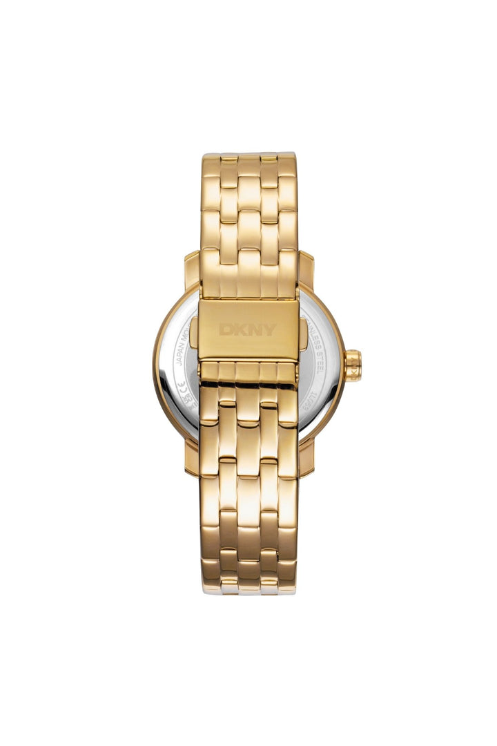 Everyday Gold Case & Silver Logo Dial Watch - Gold
