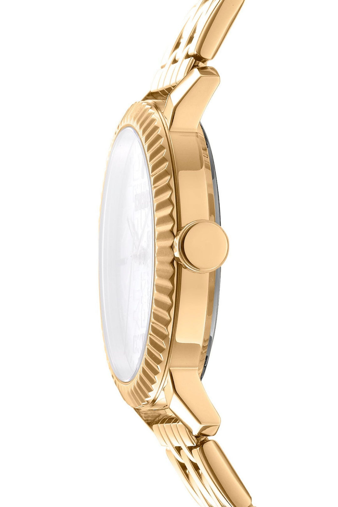 Everyday Gold Case & Silver Logo Dial Watch - Gold