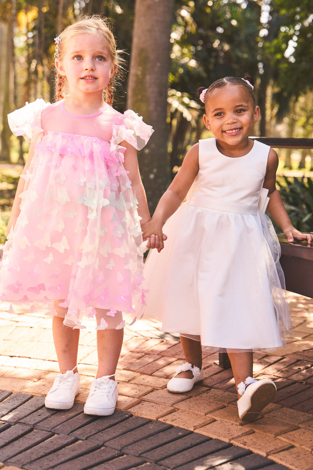 Pre-Girls Satin Occasion Dress - White