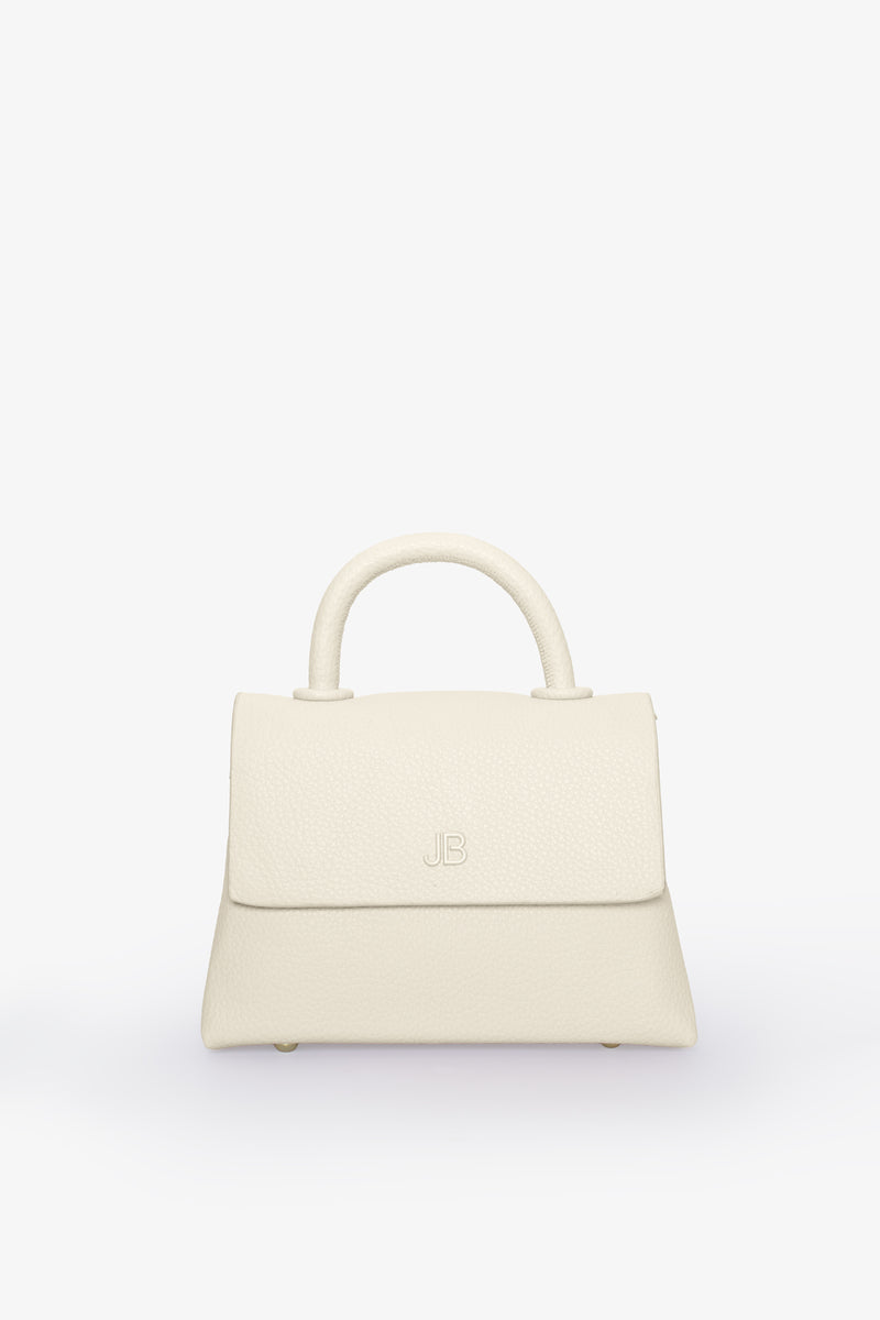 The Small Pebble Hailey Bag - Cream
