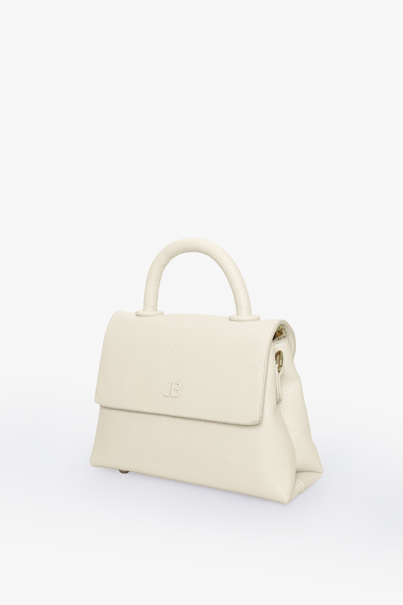The Small Pebble Hailey Bag - Cream