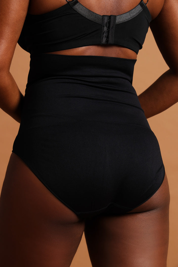 2 Pack Seamless Shapewear Brief - Mocha/Black