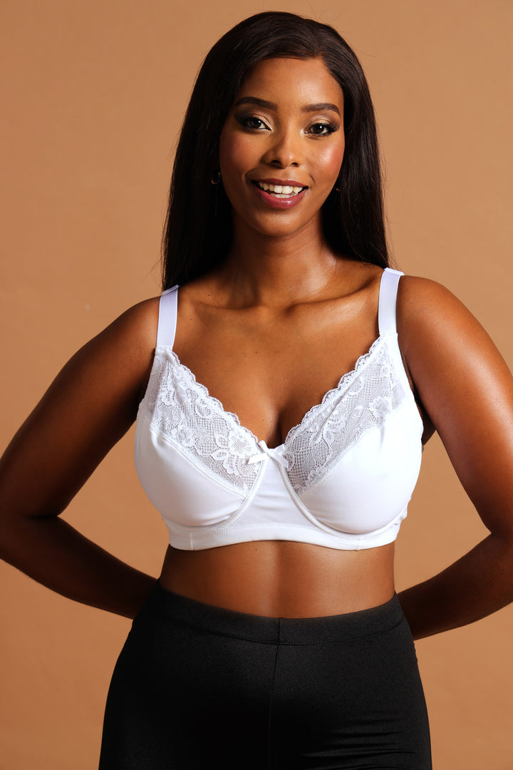 2 Pack Lace Bra - Black/White