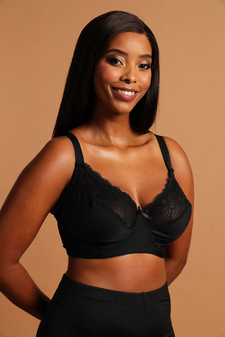 2 Pack Lace Bra - Black/White